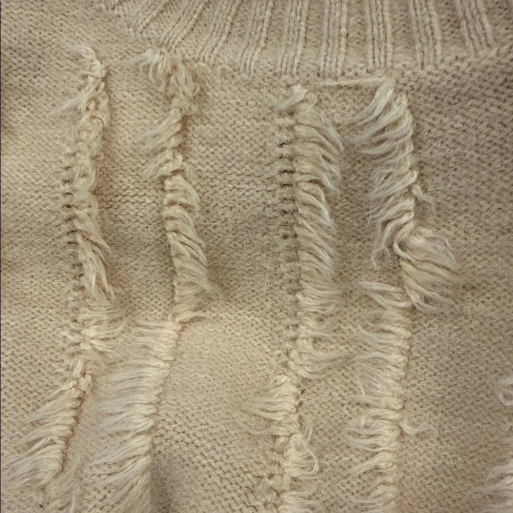 &merci Crewneck Long sleeve Sweater Camel/tan Size Large